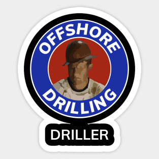 Oil & Gas Offshore Drilling Classic Series - Driller Sticker